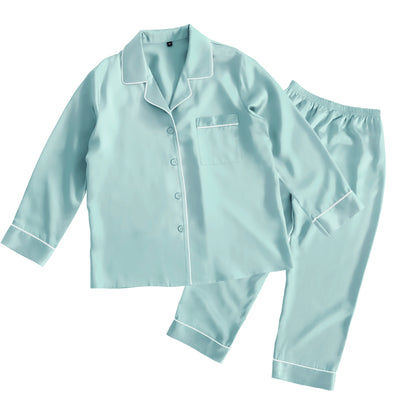 シルク レディースパジャマ(長袖上下セット)