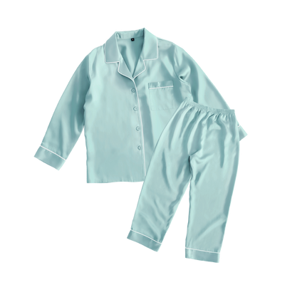 シルク レディースパジャマ(長袖上下セット)