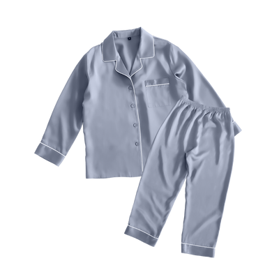 シルク レディースパジャマ(長袖上下セット)