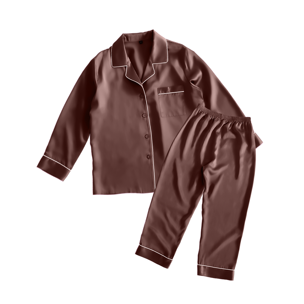 シルク レディースパジャマ(長袖上下セット)