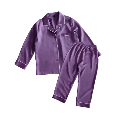 シルク レディースパジャマ(長袖上下セット)