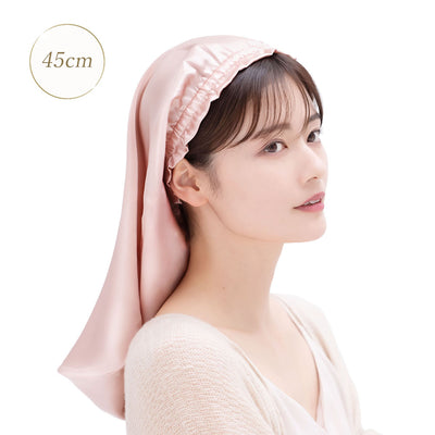 シルク ヘアケアキャップ(ゴム紐タイプ)
