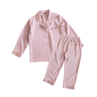 シルク レディースパジャマ(長袖上下セット)