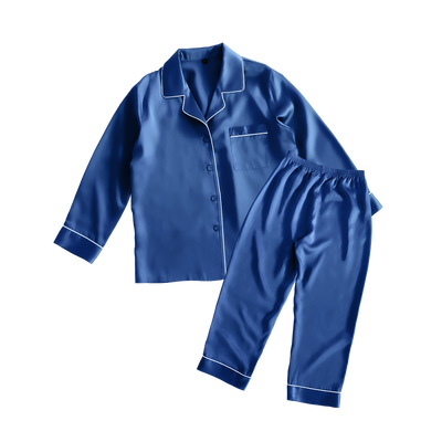 シルク レディースパジャマ(長袖上下セット)