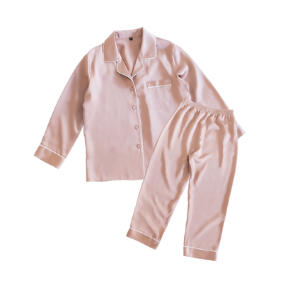 シルク レディースパジャマ(長袖上下セット)