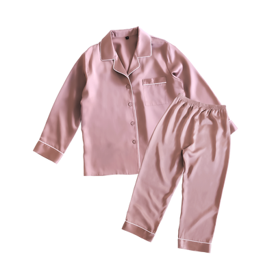 シルク レディースパジャマ(長袖上下セット)