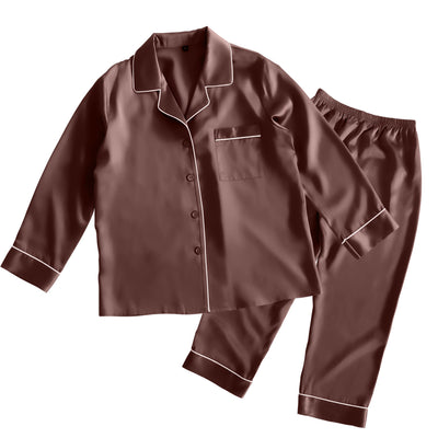 シルク レディースパジャマ(長袖上下セット)