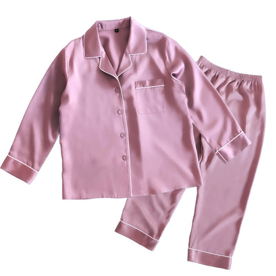 シルク レディースパジャマ(長袖上下セット)