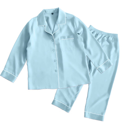 シルク レディースパジャマ(長袖上下セット)