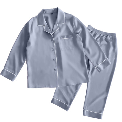 シルク レディースパジャマ(長袖上下セット)