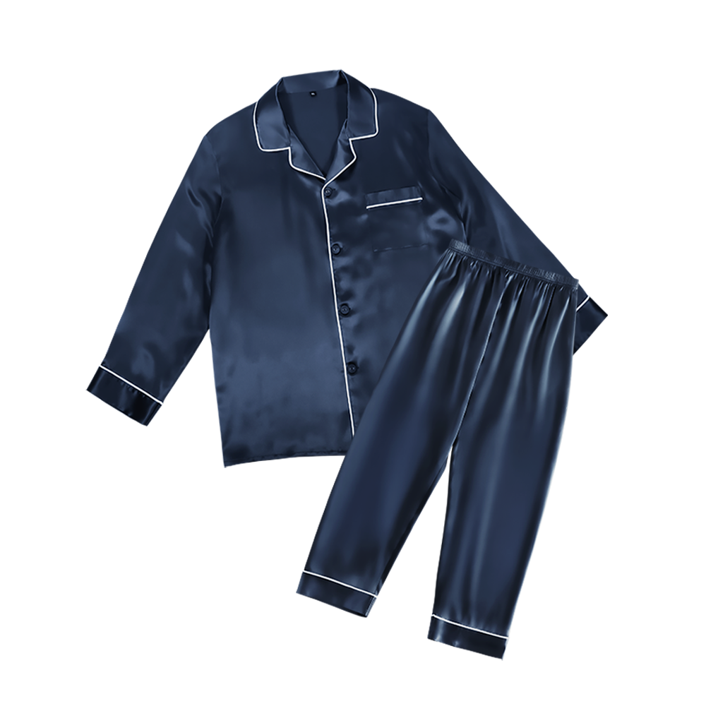 COCO SILK ネイビー パジャマMサイズ シルク100% COCO SILK ネイビー パジャマMサイズ シルク100% COCO SILK