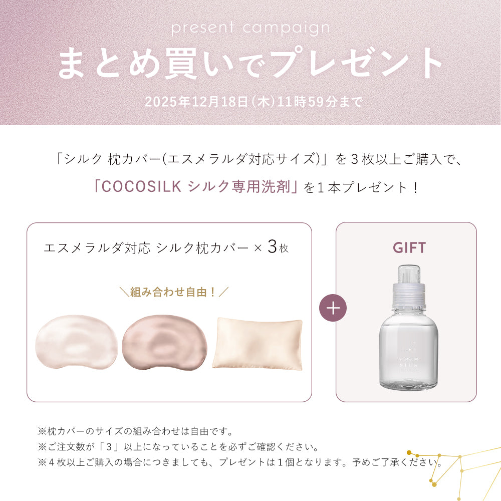 シルク 枕カバー 呼吸するドーナツ枕 スライド式 専用サイズ