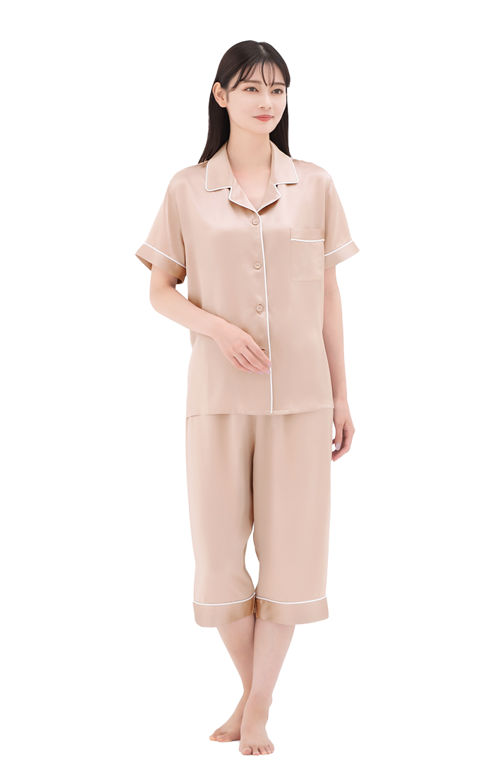 ココシルク ピンクベージュ パジャマセット 楽天市場】【楽天1位】COCOSILK シルク100% パジャマ レディース