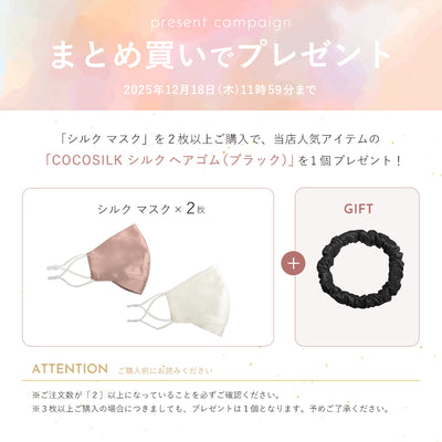 シルク マスク（ノーズワイヤー入り）