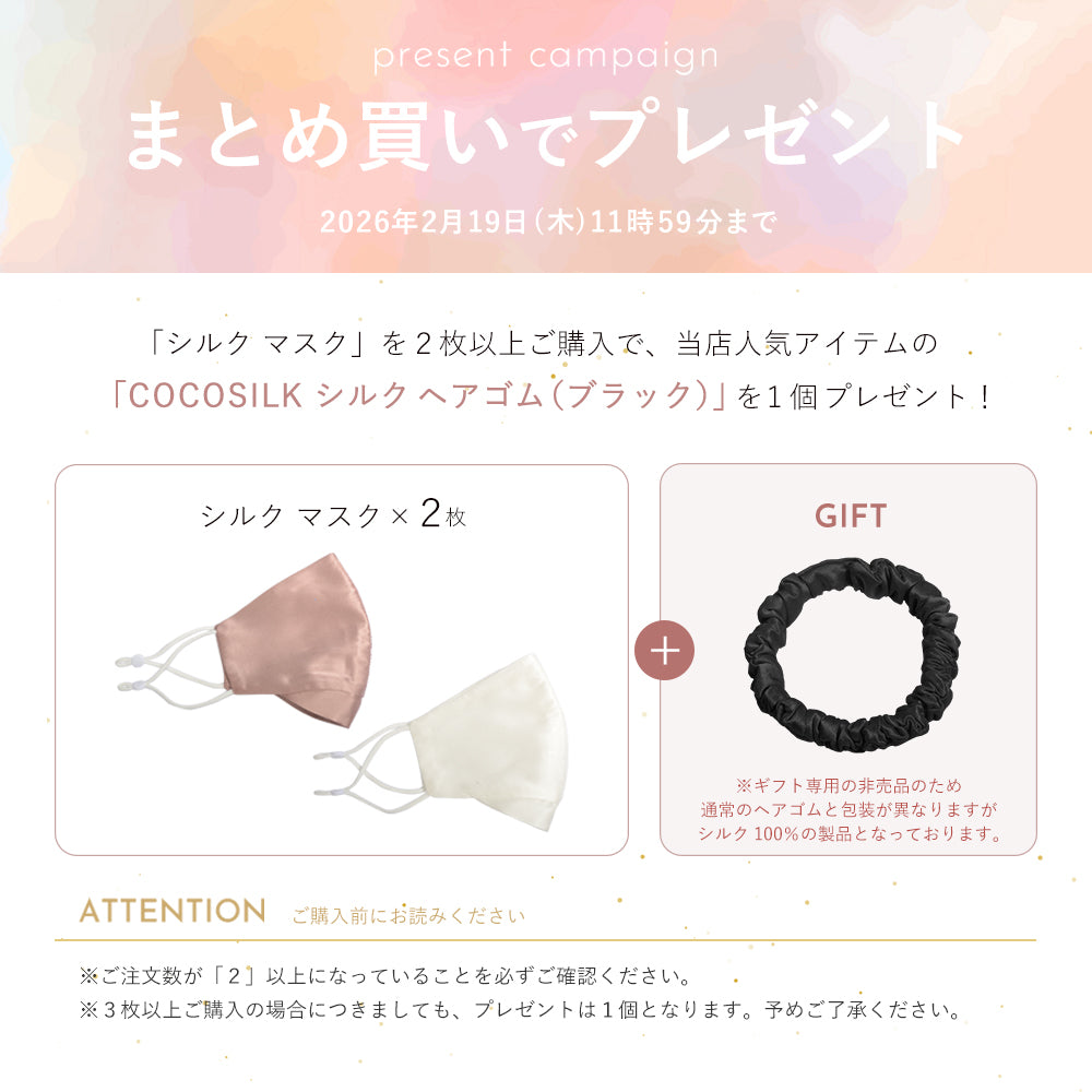 シルク マスク（ノーズワイヤー入り）