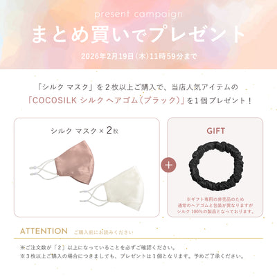 シルク マスク（ノーズワイヤー入り）