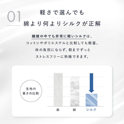 シルク メンズパジャマ（長袖上下セット）